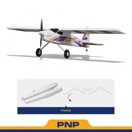 AVIAO FMS SUPER EZ V4 1.22M PNP W/FLOATS, REFLEX V3 FMS122PF-REFV3