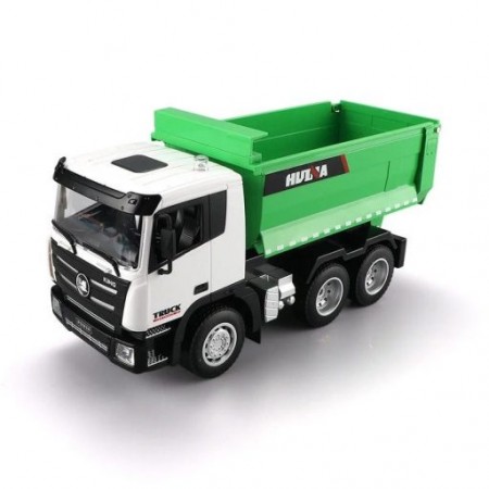 CAMINHAO HUINA 1/18 BASCULANTE DUMP TRUCK 9CH GREEN 1556