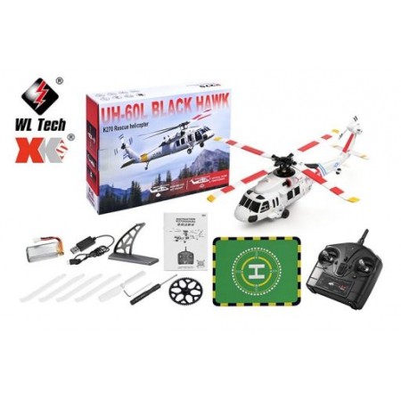 HELICOPTERO WLTOYS FLYBARLESS UH-60L BLACK HAWK RESCUE K270 00050567