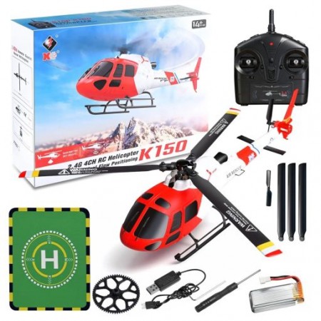 HELICOPTERO WLTOYS FLYBARLESS 4CH 3BLADE K150