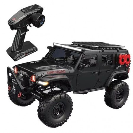 CARRO HB TOYS 1/10 JEEP RUBICON 18KM 4WD BLACK HB-R1016-2
