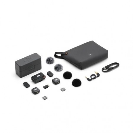 MICROFONE DJI MIC 3 (2 TX + 1 RX + CHARGING CASE) ANATEL