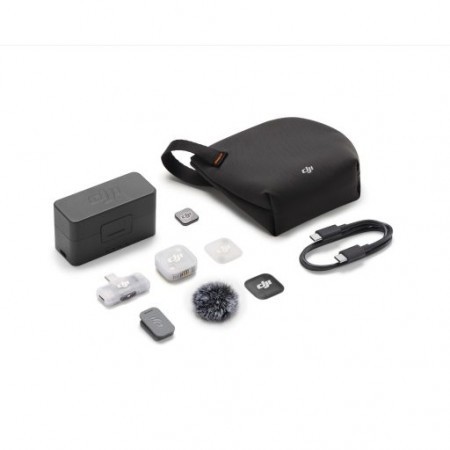 MICROFONE DJI MIC MINI 2 (1 TX + 1 MOBILE RX + CHARGING CASE) ANATEL