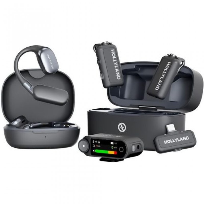 MICROFONE HOLLYLAND LARK MAX 2 ULTIMATE COMBO SPACE GRAY